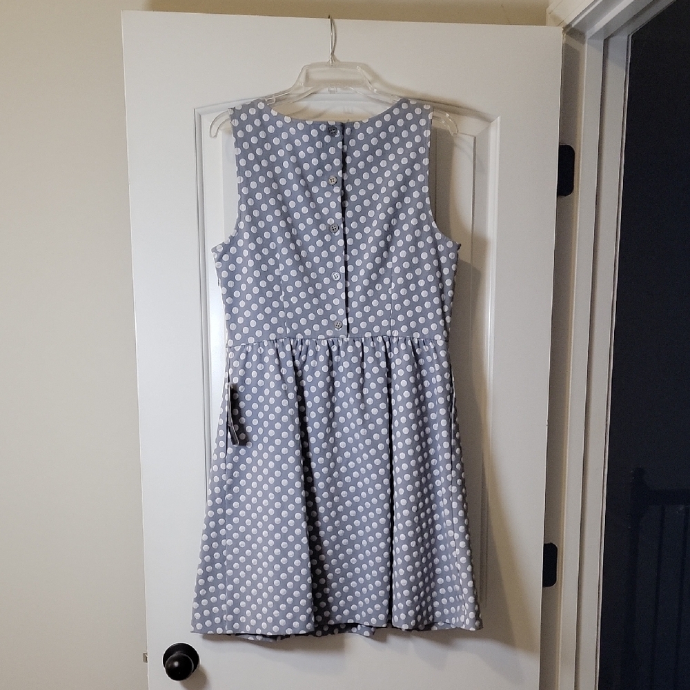 The Limited Blue Polka Dot Dress - Picture 3 of 4